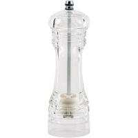 Мельница для соли/перца керамический механизм;акрил,сталь нерж.;D=51,H=165мм;прозр.,серебрян.