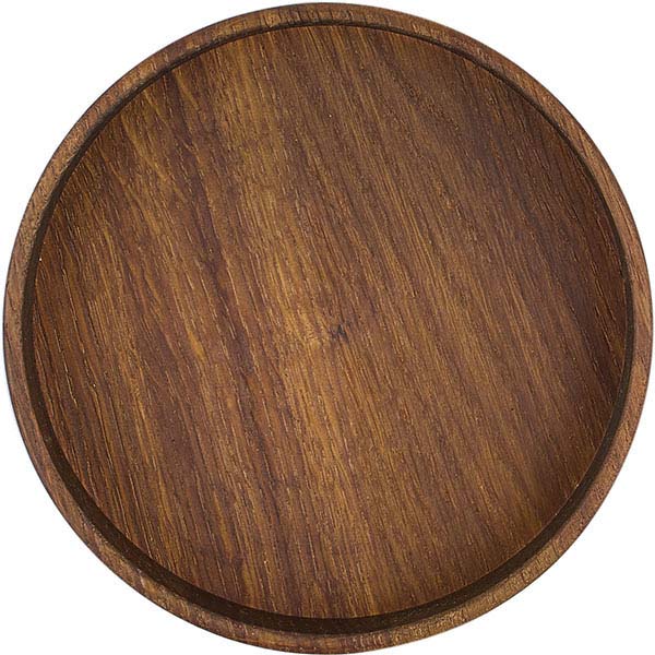 Блюдо для подачи;дуб;D=150,H=27мм;болотн.