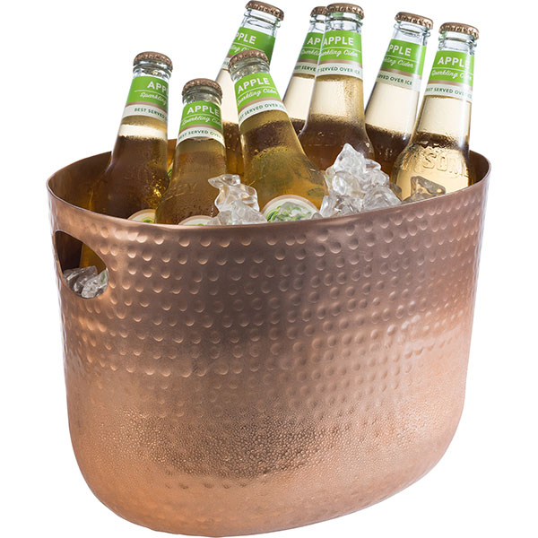 Ведро для шампанского;алюмин.;7л;,H=23,L=30,B=23,5см;медный