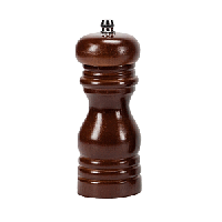 Мельница для соли/перца керамический механизм;дерево,сталь нерж.;D=5,H=12см;коричнев.,серебрян.