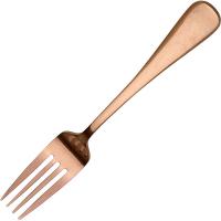 Вилка десертная состаренная;сталь нерж.;,L=17,8см;медный