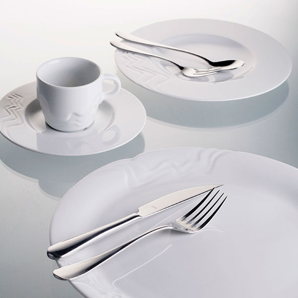 Блюдо «Мелодия»;фарфор;D=300,H=25мм;белый