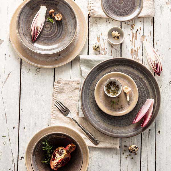 Тарелка «Революшн Сэндстоун» мелкая;фарфор;D=28,H=2см;бежев.