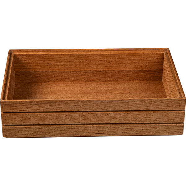 Ящик для подачи;бук;,H=5,L=30,B=20см;св. дерево