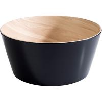 Салатник «Фрида»;пластик;2,2л;D=22,H=10,5см;черный