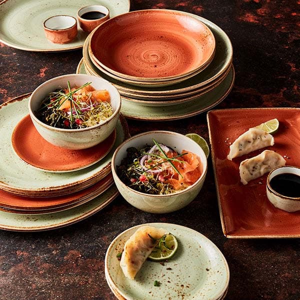 Блюдо «Крафт Терракота» прямоугольное;фарфор;,H=24,L=270,B=168мм;терракот