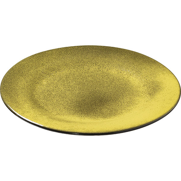 Тарелка «Млечный путь салатовый»;фарфор;D=24,H=2см;салатов.,черный