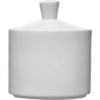 Сахарница с крыш. «Монако Вайт»;фарфор;180мл;,H=95,L=85,B=65мм;белый