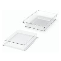 Крышка для емкости фуршетной;пластик;,H=53,L=310,B=250мм;прозр.