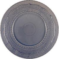 Блюдо «Скалистос»;керамика;D=33,H=3см;голуб.