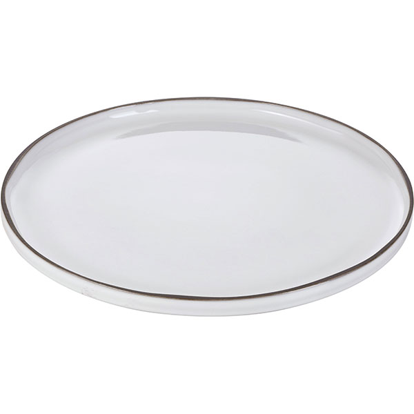 Тарелка «Карактэр» с высоким бортом;керамика;D=150,H=15мм;камен.-серый.