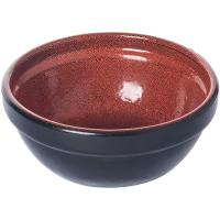 Салатник «Млечный путь оранжевый»;фарфор;300мл;D=13см;оранжев.,черный