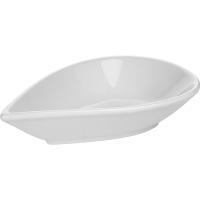 Салатник «Пати»;фарфор;,H=4,L=20,B=13см;белый