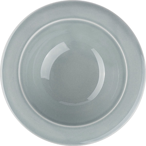 Тарелка глубокая «Акварель» Эстет;фарфор;D=22,H=6см;свет.-сер.