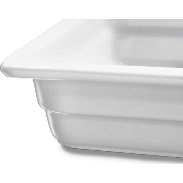 Гастроемкость GN 1/2;фарфор;3л;,H=65,L=320,B=265мм;белый