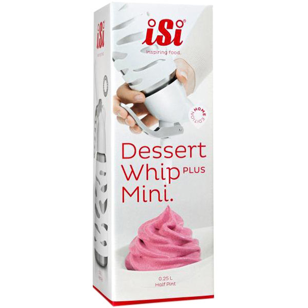 Сифон для сливок «Десерт Вип»;сталь нерж.,пластик;0,5л;D=97,H=264,B=125мм;металлич.,белый