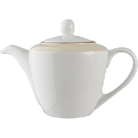 Чайник заварочный «Чино»;фарфор;0,85л;D=70,H=170,L=245мм;белый,бежев.