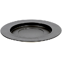 Тарелка «Сан Пеллегрино» подстановочная;фарфор;D=300,H=25мм;черный