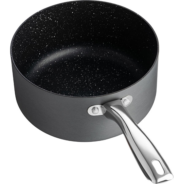 Сотейник «Уитфорд»;алюм.литой,сталь нерж.;3л;D=20,H=10см;граф.,черный