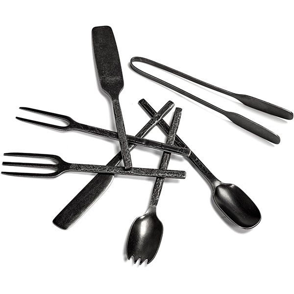 Лопатка «Мерси»;сталь нерж.;,L=14,B=2см;антрацит