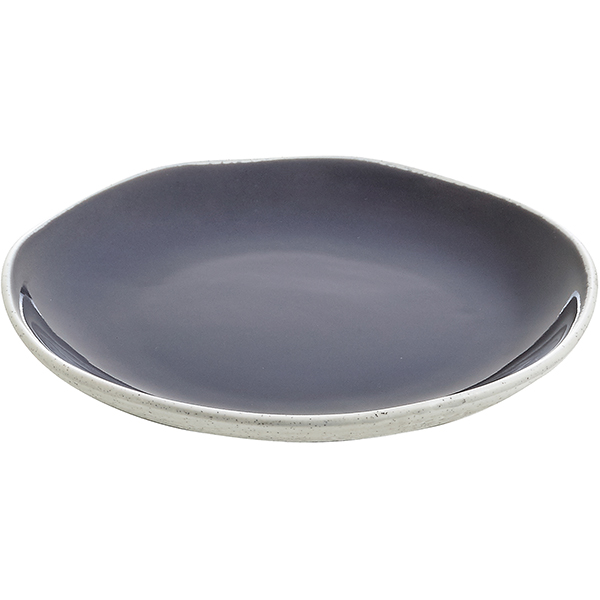 Тарелка «Рокалео Грэй» мелкая;фарфор;D=16см;тем.сер.