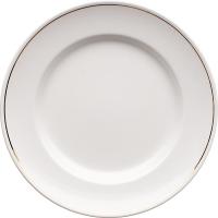 Тарелка «Идиллия» мелкая;фарфор;D=200,H=22мм;белый,золотой