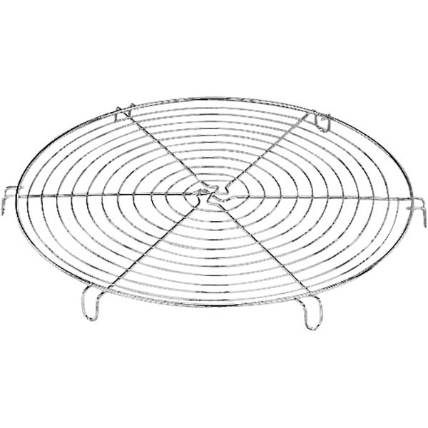 Решетка для гриля на ножках;сталь хромир.;D=320/297,H=22мм;металлич.