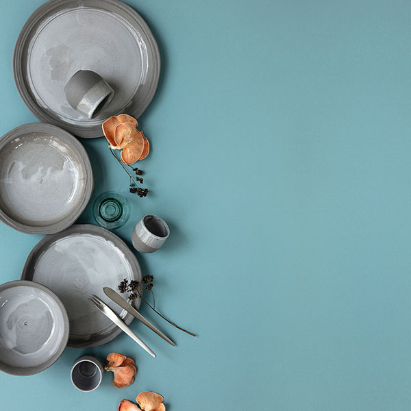 Тарелка «Нау» мелкая;керамика;D=210,H=18мм;белый,серый