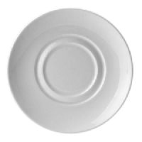Блюдце «Лив»;фарфор;D=165,H=18мм;белый