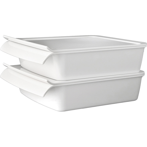 Салатник GN1/2;пластик;3,65л;,H=75,L=325,B=265мм;белый