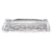 Блюдо сервировочное «Фрост»;стекло;,L=25,B=11см;прозр.