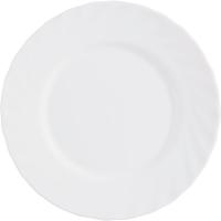 Тарелка «Трианон»;стекло;D=195,H=15мм;белый