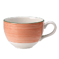 Чашка кофейная «Рио Пинк»;фарфор;85мл;D=65,H=50,L=85мм;белый,розов. Чашка кофейная «Рио Пинк»;фарфор;85мл;D=65,H=50,L=85мм;белый,розов.