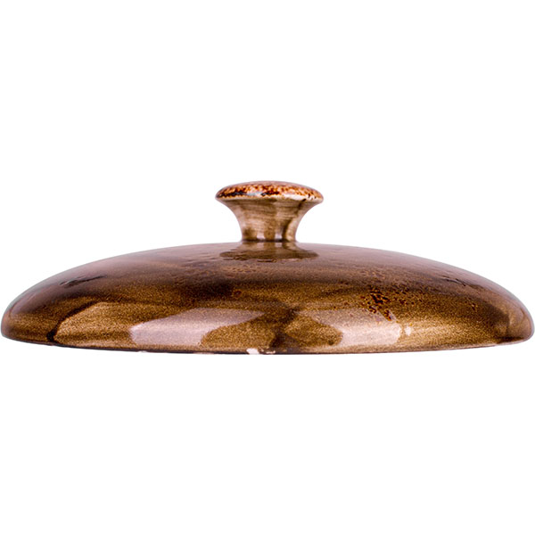 Крышка д/супницы 1132 0337;фарфор;коричнев.