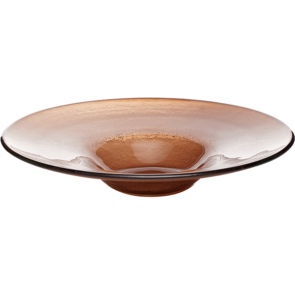 Тарелка для пасты;стекло;200мл;D=310,H=52мм;коричнев.