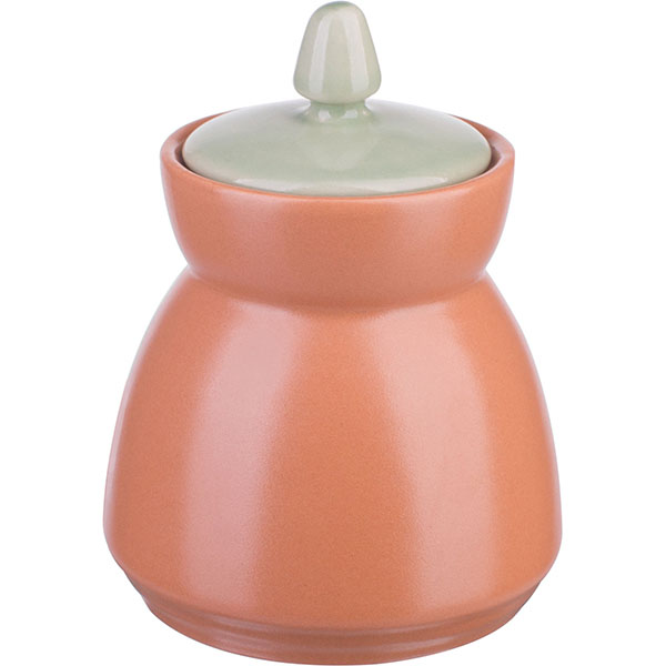 Сахарница «Аризона-верде»;керамика;280мл;D=9,H=13см;коричнев.,зелен.