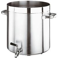 Котел с краном (индукция);сталь нерж.;50л;D=40,H=40см;металлич.