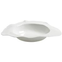 Салатник с волнистыми краями;кост.фарф.;240мл;,H=27,L=220,B=190мм;белый
