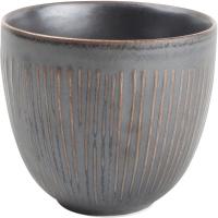 Стакан для горячих напитков;фарфор;150мл;серый