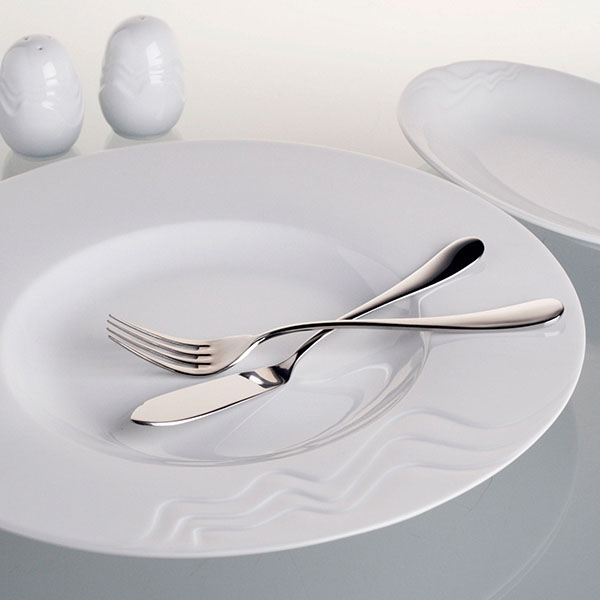 Тарелка «Мелодия Эсс» мелкая;фарфор;D=170,H=15мм;белый