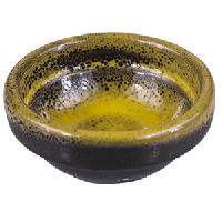 Соусник «Млечный путь салатовый»;фарфор;30мл;D=60,H=25мм;салатов.,черный