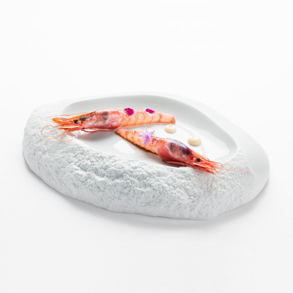 Тарелка «Рока» для презентаций;фарфор;,H=35,L=310,B=200мм;белый,матовый