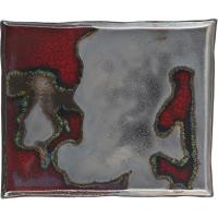 Блюдо «Сольстис Солар Сторм» прямоугольное;керамика;,H=15,L=210,B=175мм;серый,черный