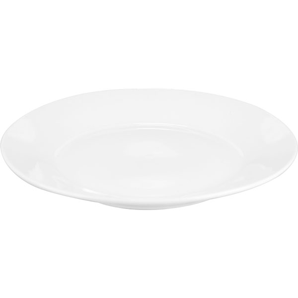 Тарелка «Коллаж» мелкая;фарфор;D=225,H=25мм;белый