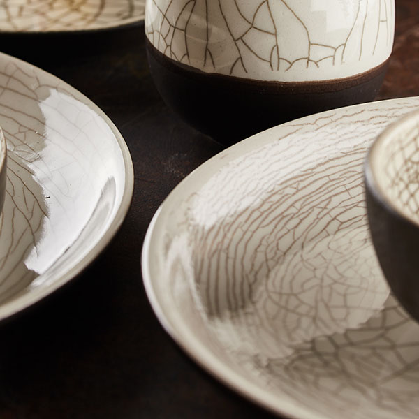 Тарелка «День и ночь» плоская без полей;керамика;D=27см;белый,черный