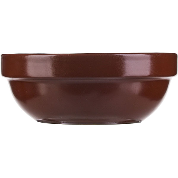 Салатник «Шоколад»;фарфор;0,6л;D=155,H=60мм;тем.корич.