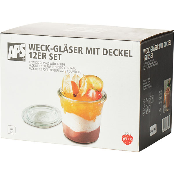 Стакан для подачи с крышкой набор[12шт];стекло;140мл;D=6,H=7см