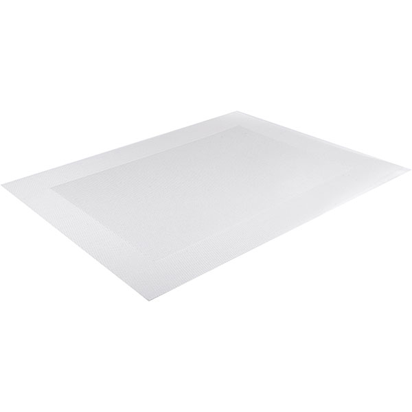 Салфетка сервировочная;поливинилхл.;,L=46,B=33см;прозр.,белый