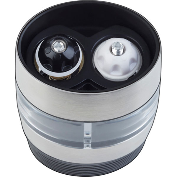 Мельница д/соли и перца 2в1 с керамическим механизмом;акрил,сталь нерж.;,H=95,L=60,B=45мм