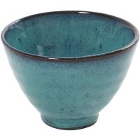 Пиала для чая;керамика;300мл;D=110,H=75мм;бирюз.